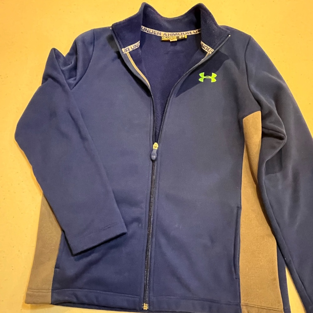 Youth size YXL Blue Fleece Under Armor